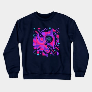 Cyberpunk Abstract D20 Dice Tabletop RPG Crewneck Sweatshirt